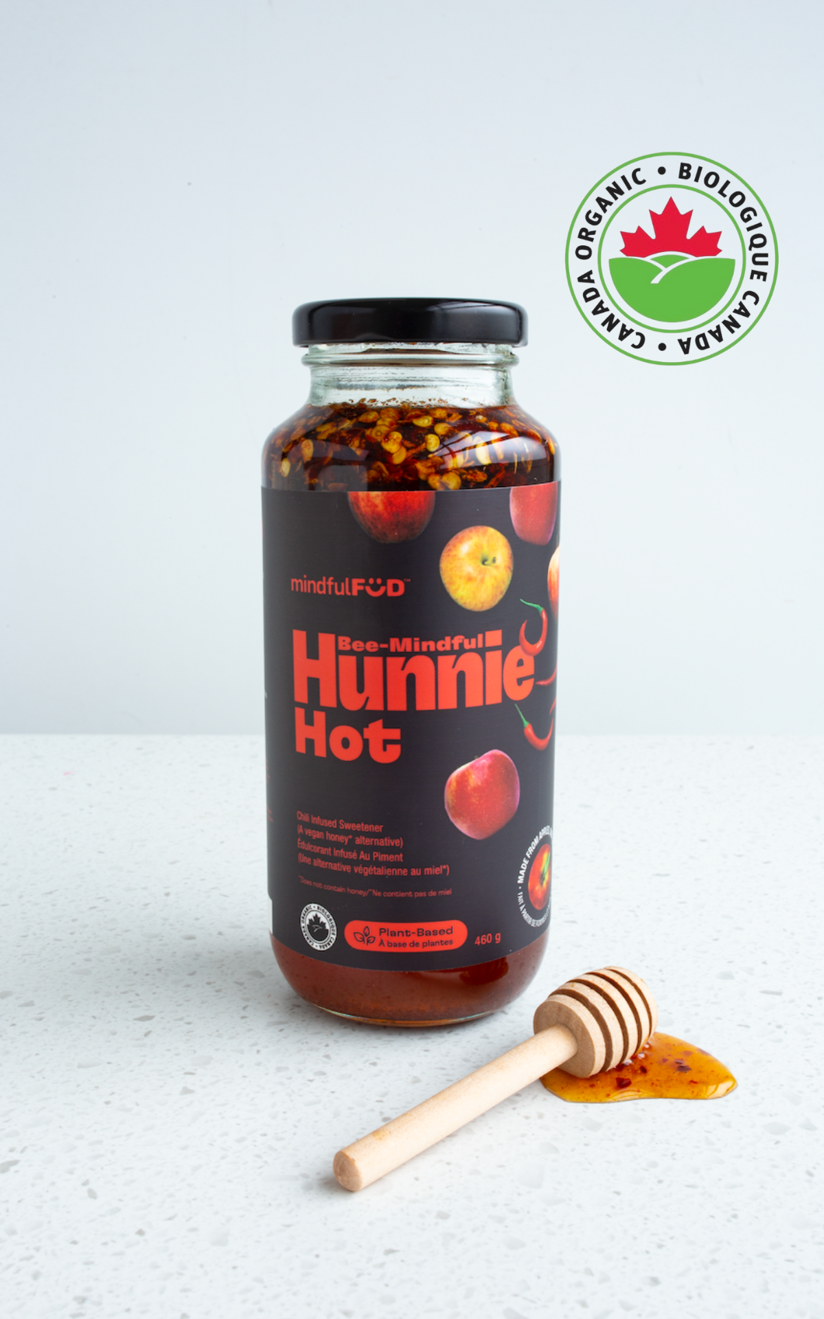 certified organic honey alternative made from rescued apples. Hot honey.
